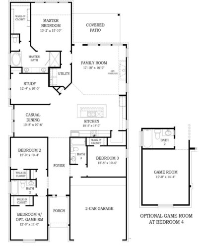 Chesmar Homes 50'-Hillcrest Floor plan