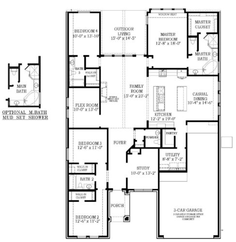 Chesmar Homes 60'-Larkspur Floor Plan