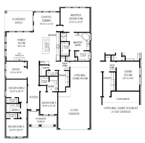 Chesmar Homes 60'-Montgomery Floor plan