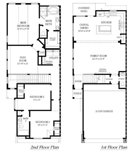 Chesmar Homes Courtyard-Chantilly Floorplan