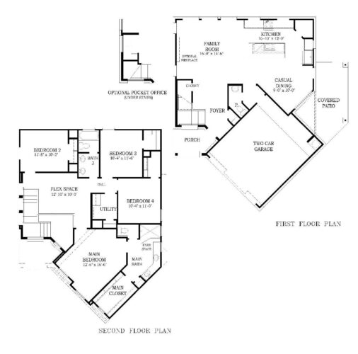 Chesmar Homes Courtyard-Rosewood Floorplan