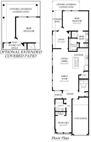 Chesmar Homes Single Story Villas-Chalet Floorplan