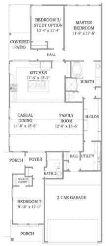 Chesmar Homes Villas-Enclave Floor Plan