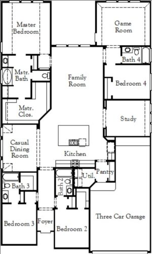 Coventry Homes Anson 60' Floor Plan