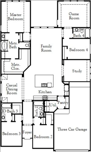 Coventry Homes Anson 60' Floor Plan
