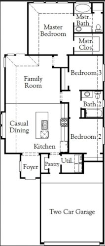 Coventry Homes Crandal 40' Floor Plan