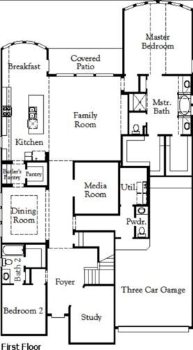 Coventry Homes Giddings 60' 1F Floor Plan