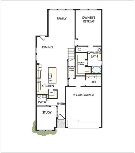 David Weekley Homes The Brinwood 45' 1F Floor Plan