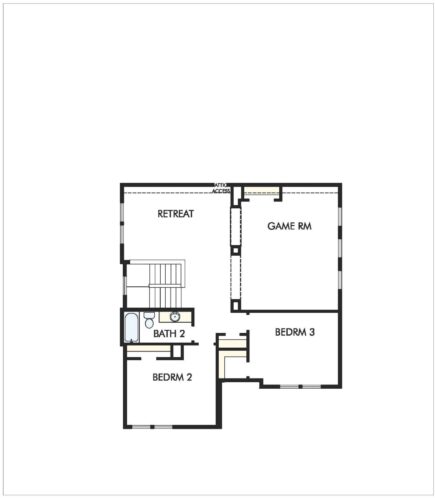 David Weekley Homes The Ivyridge 45' 2F Floor Plan