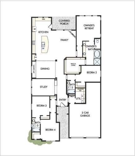 David Weekley Homes The McAvoy 55' Floor Plan