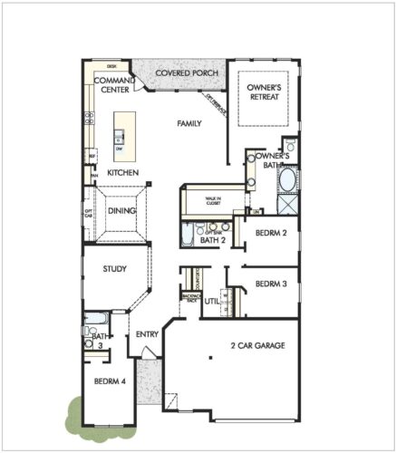 David Weekley Homes The Omaha 55' Floor Plan