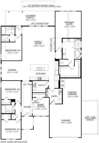 Drees Homes 65'Audrey 1F Floor plan