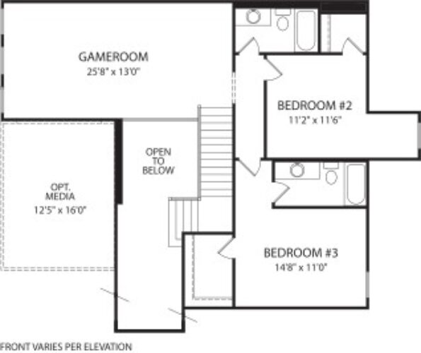 Drees Homes 65'Brookdale 2F Floor plan