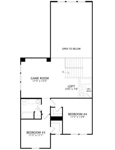 Drees Homes 65'Deerfield II 2F Floor plan