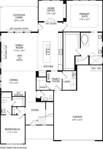 Drees Homes 65'Merrick II 1F Floor plan