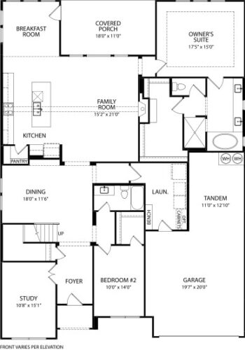 Drees Homes 65'Sumlin II 1F Floor plan