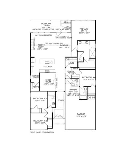 Drees Homes 65'Thomas Floor plan