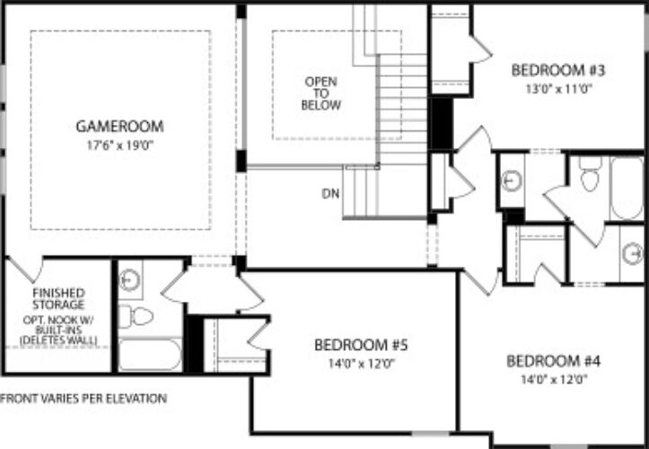 Drees Homes 80'-Briargate 2F Floor plan