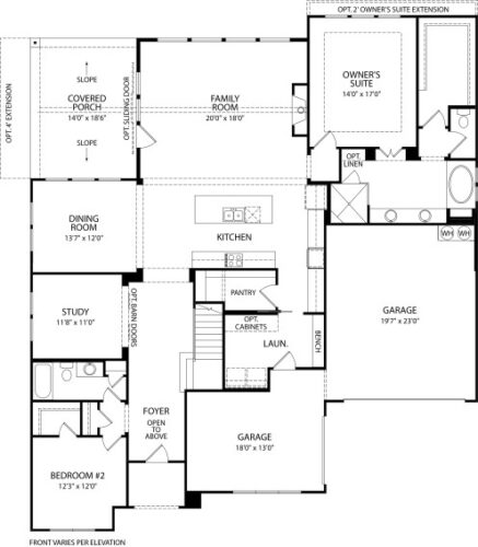 Drees Homes 80'-Brookdale II 1F Floor plan