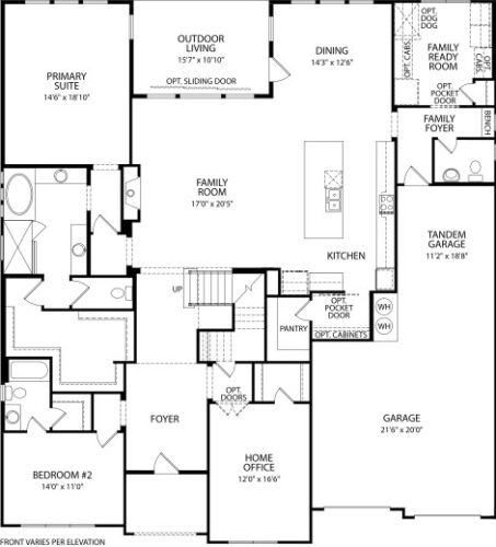 Drees Homes 80'-Somerville 1F Floor plan