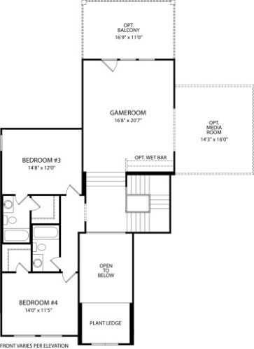 Drees Homes 80'-Somerville 2F Floor plan