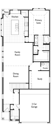 Highland Homes 40'-Ellington 1F Floor plan
