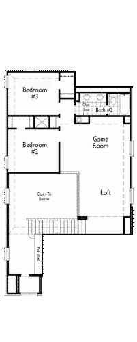 Highland Homes 40'-Ellington 2F Floor plan