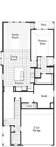 Highland Homes 40'-Windermere 1F Floor plan