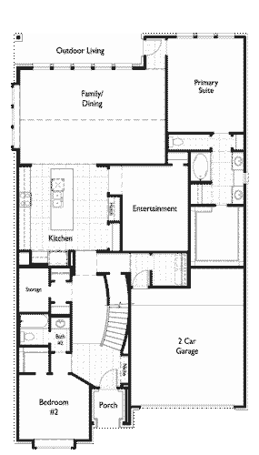 Highland Homes 50'-Cambridge 1F Floor plan
