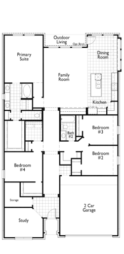 Highland Homes 50'-Denton Floor plan