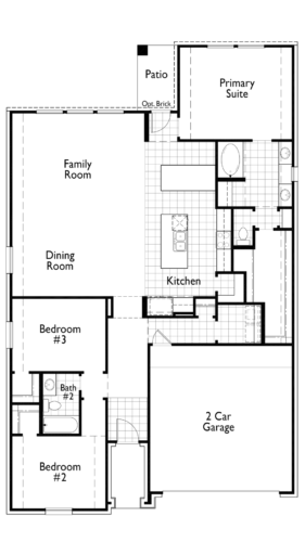 Highland Homes 50'-Glenhurst Floor plan