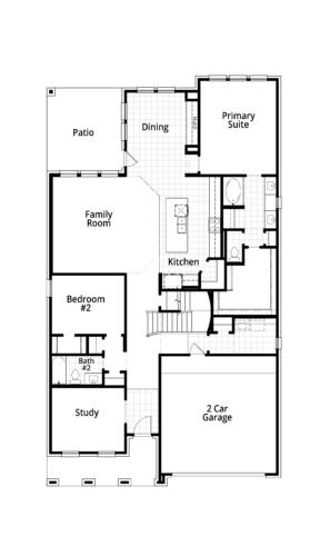 Highland Homes 50'-Middleton 1F Floor plan
