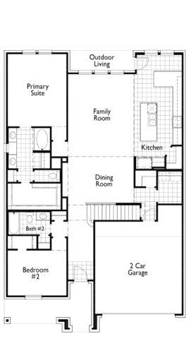 Highland Homes 50'-Westbury 1F Floor plan