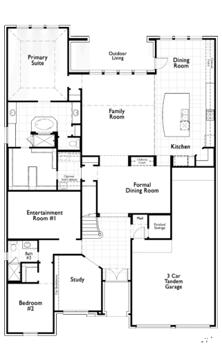 Highland Homes 65'-222 1F Floor Plan