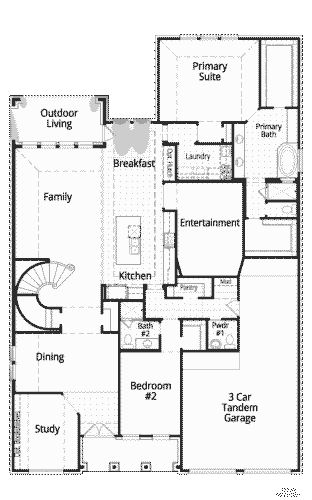 Highland Homes 65'-223 1F Floor Plan