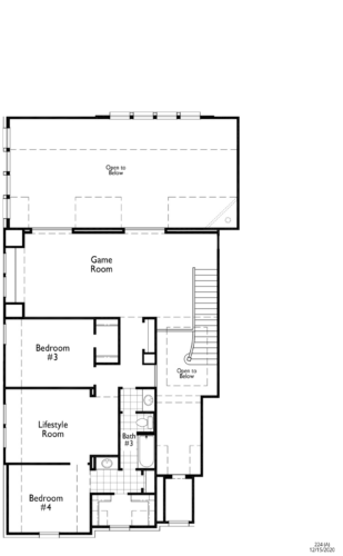 Highland Homes 65'-224 2F Floor plan