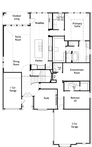 Highland Homes 65'-228 1F Floor plan