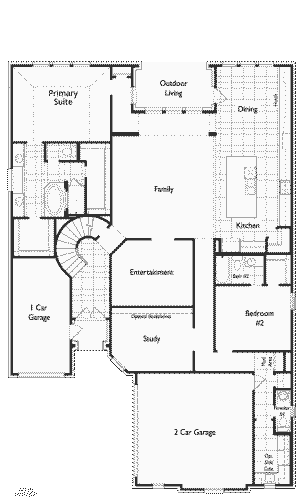 Highland Homes 65'-229 1F Floor plan