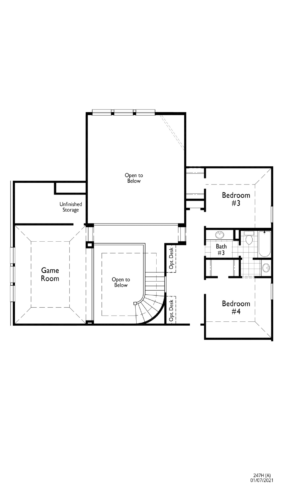 Highland Homes 65'-247H 2F Floor plan