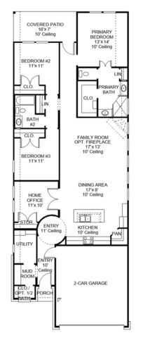Perry Homes 45'-1722w Floor plan