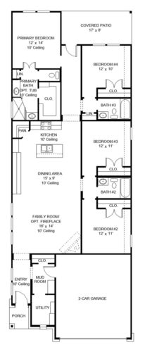 Perry Homes 45'-1736w Floor plan