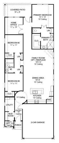 Perry Homes 45'-1743w Floor plan