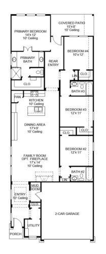 Perry Homes 45'-1785 Floor plan