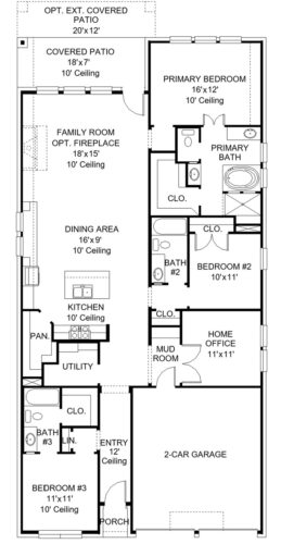 Perry Homes 50'-1910w Floor plan