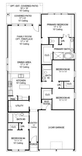 Perry Homes 50'-1942w Floor plan