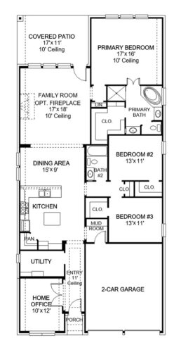 Perry Homes 50'-1950w Floor plan