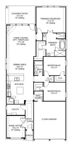 Perry Homes 50'-1984w Floor plan