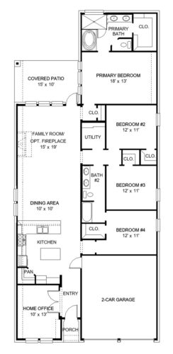 Perry Homes 50'-1992w Floor plan