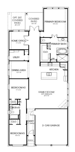 Perry Homes 50'-2026w Floor plan