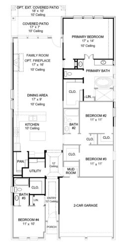 Perry Homes 50'-2049w Floor plan